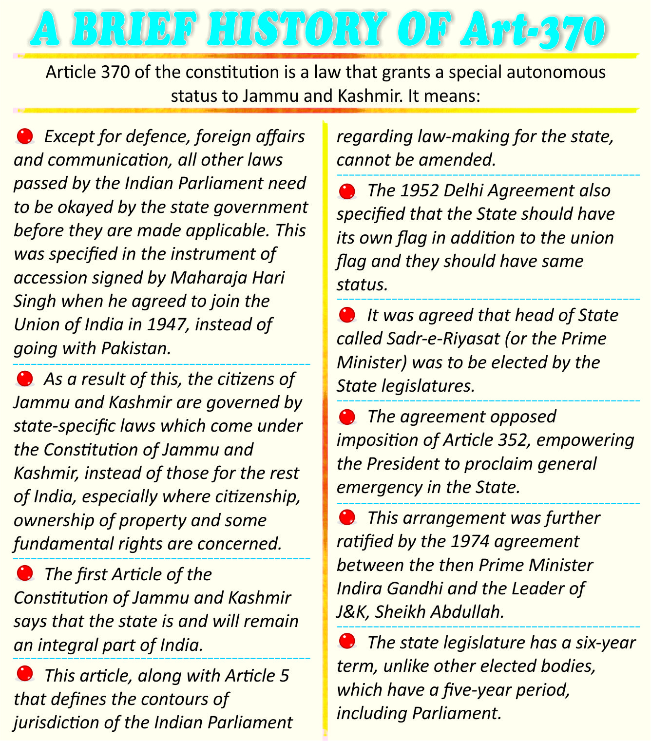 essay on article 370 in 250 words